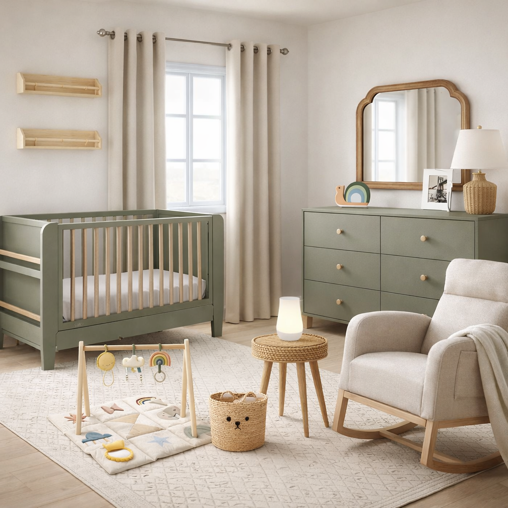 Green Nursery Design Board