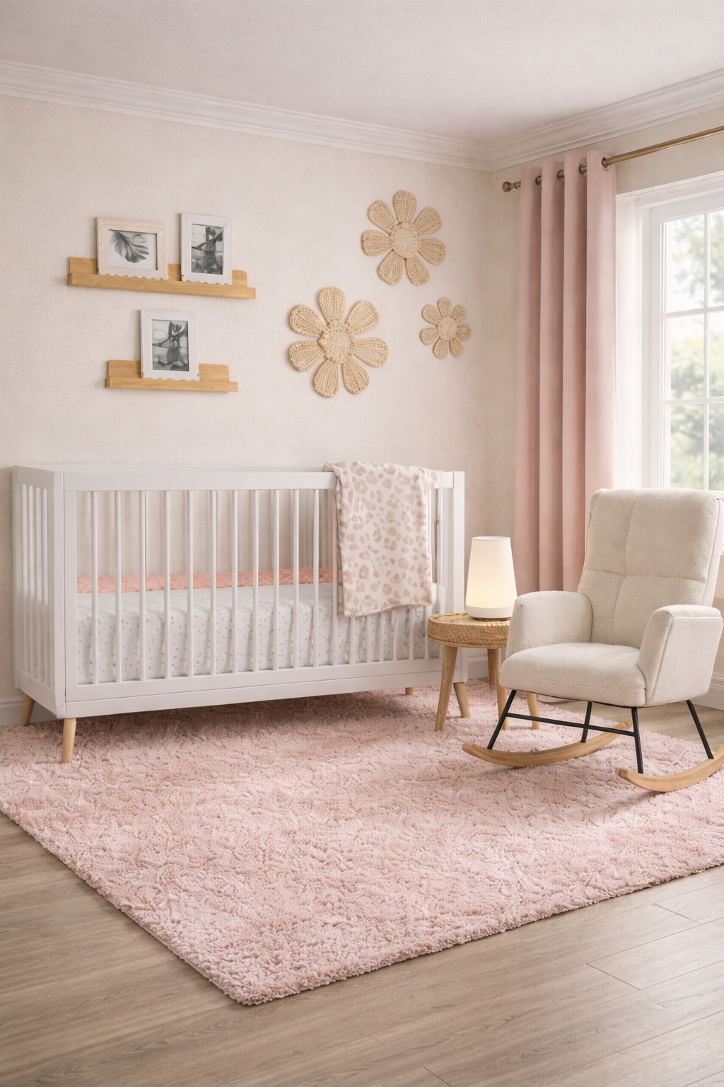 Blush and Gold Nursery Design Board