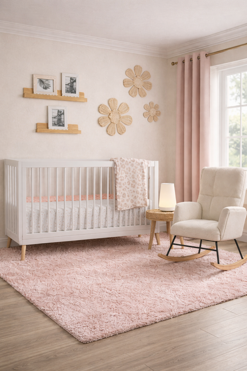 Blush and Gold Nursery Design Board