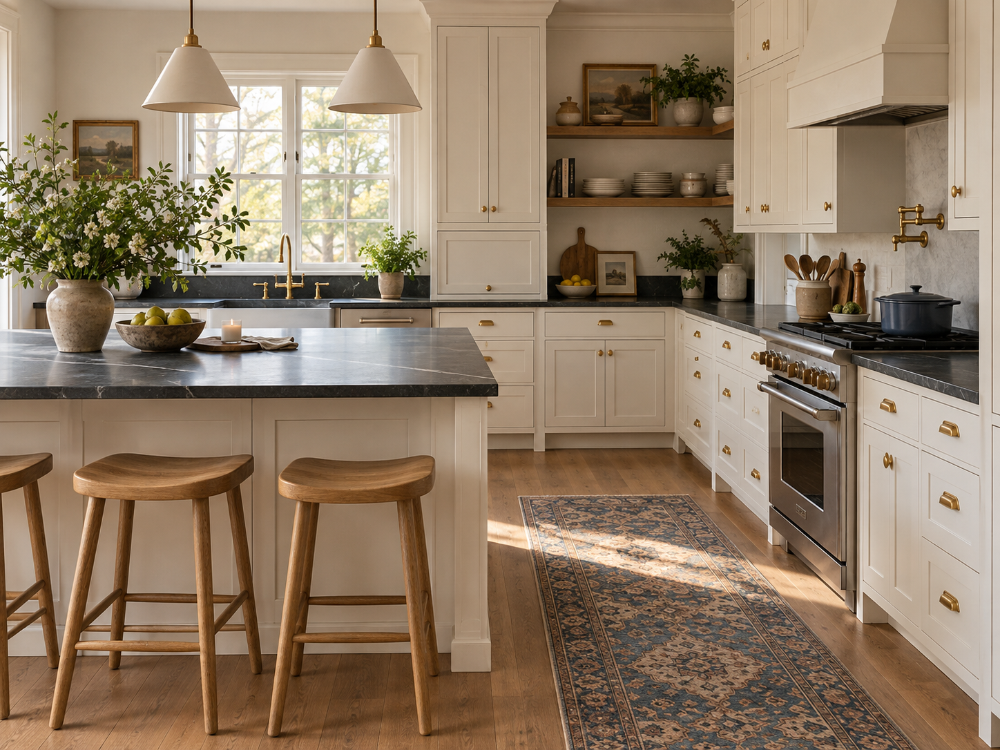 Warm working kitchen design kit