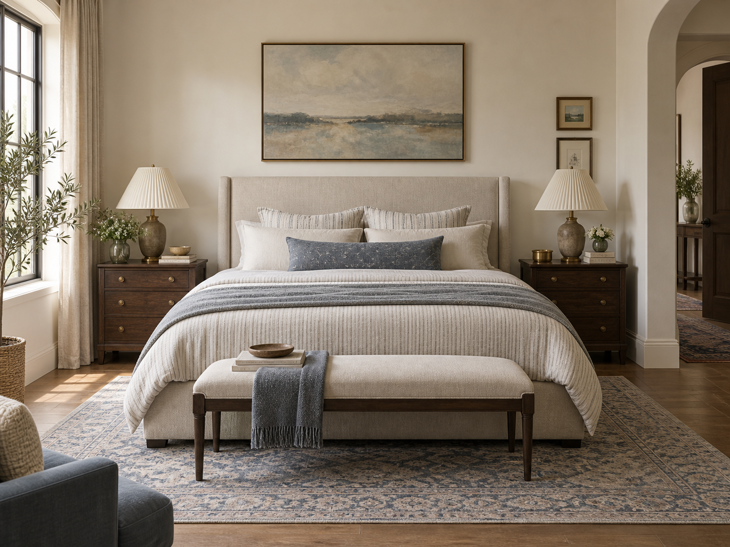 The Quiet Blue Bedroom